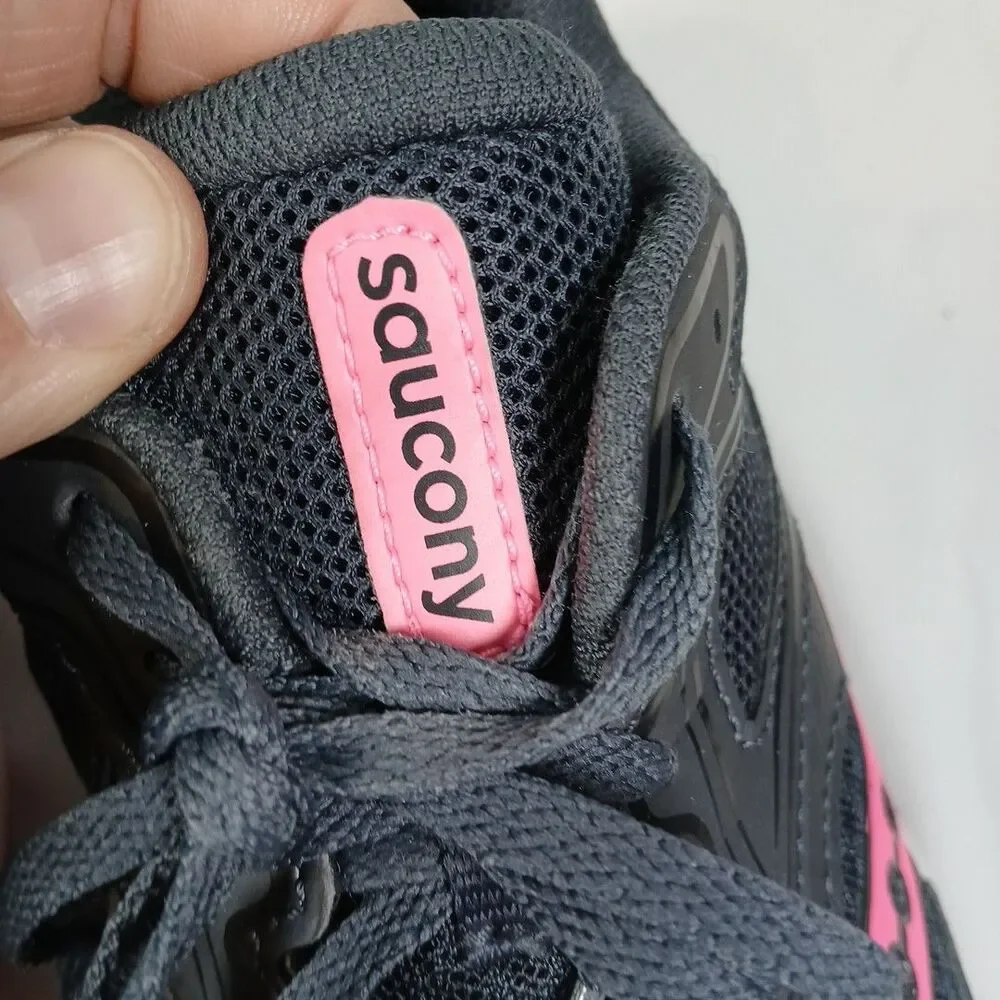 Saucony Cohesion 12 Women’s Running Shoes Size 7.5 Black/Pink, Lightweight
